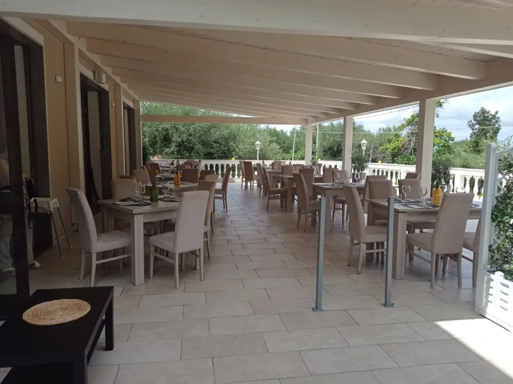 Dehors del Ristorante Heraion a Novi Velia nel Cilento