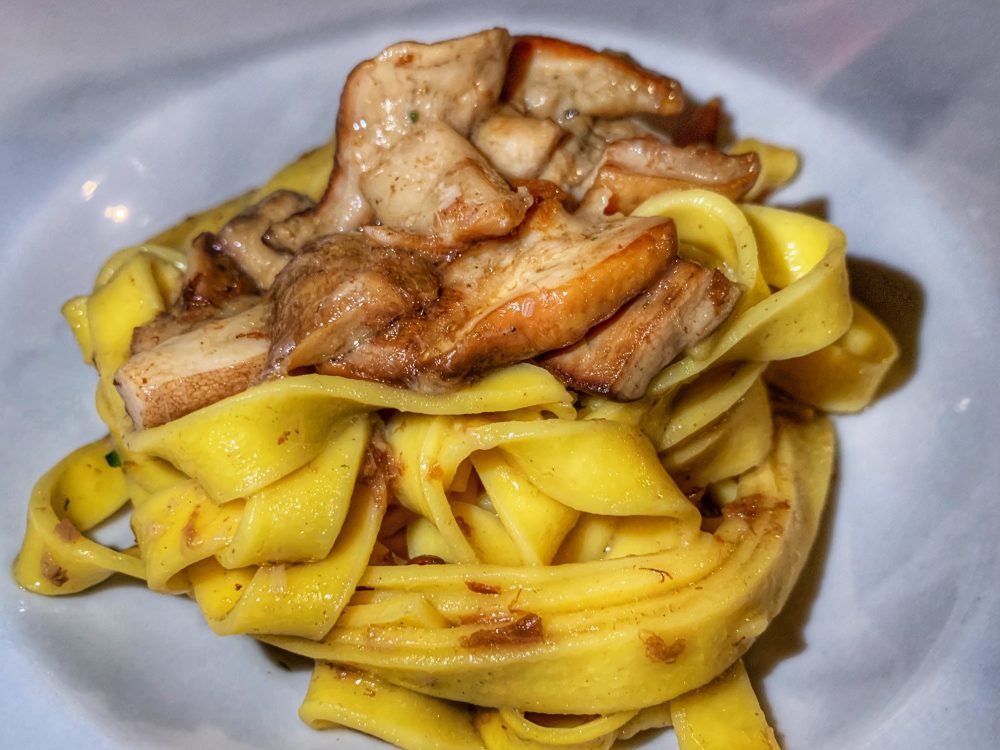 Tagliatelle con funghi porcini del Ristorante Heraion